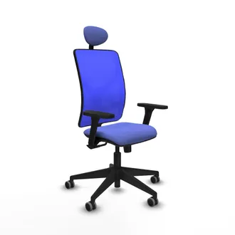 Piqueras y Crespo Motilla Sincro Malla Azul Bali Azul Claro Brazos 3d Base Piramidal Cabecero Fijo Ruedas 65mm Engomadas