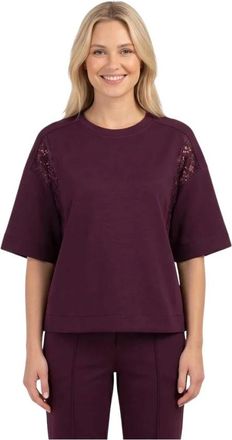 Am&eacute;lie & Am&eacute;lie Agreale Sweater - Dames - T-shirts - Paars - S/M - Tops
