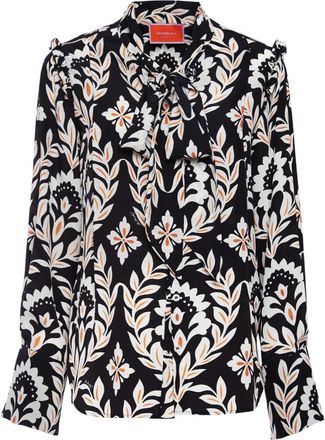 La DoubleJ Ascot Shirt - Dames - Overhemden - Veelkleurig - XL - Overhemden