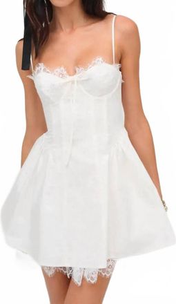 For Love & Lemons Snowfall Mini Dress In White
