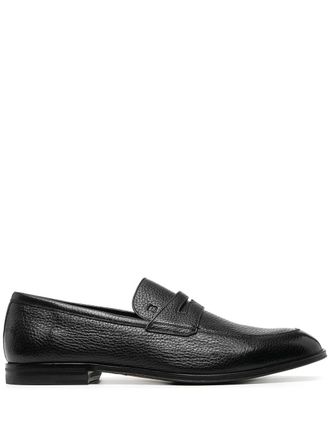 Bally pebbled-texture loafers - Black