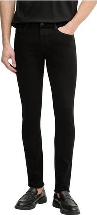 Emporio Armani Rechte Jeans - Heren - Skinny Jeans - Zwart - W32 L34 - Katoen - Jeans