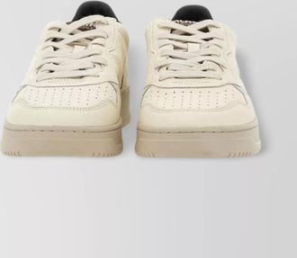 Autry crocodile print leather mens sneakers