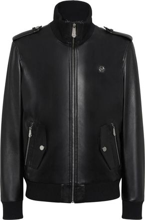 Philipp Plein Heren, Jassen, Zwart, Maat: M Zijde