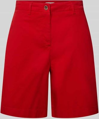 Tommy Hilfiger Regular Fit Chino-Shorts aus Baumwoll-Lyocell-Mix in Rot, Gr&ouml;&szlig;e 34
