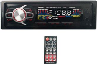Trade Shop Trade Shop - Autoradio Stereo Bluetooth Frontalino Estraibile Fm Mp3 Usb Sd Lcd 60wx4 Ec-7008