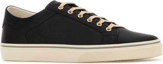 Brunello Cucinelli Mens Black Leather Sneakers C7995