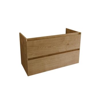 Saniclass Holz Atelier Badkameronderkast - 100x45x60cm - 2 lades - Eiken natural