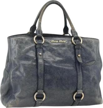 Miu Miu Pre-owned Handbags, female, Blue, Size: ONE SIZE Pre-owned Hand Bag