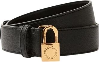 Stella McCartney Ryder Padlock Belt - Dames - Riemen - Zwart - 90 CM - Accessoires