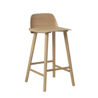 MUUTO Nerd Barhocker H 65 cm, Eiche
