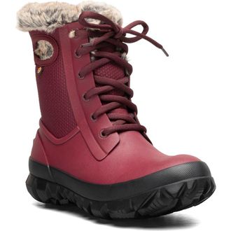 Bogs Arcata Dash Insulated Waterproof Snow Boot in Ox Blood at Nordstrom, Size 11