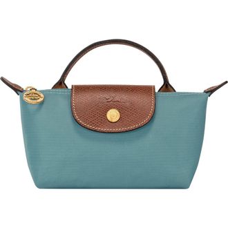 Longchamp Le Pliage Cosmetics Case in Eucalyptus at Nordstrom