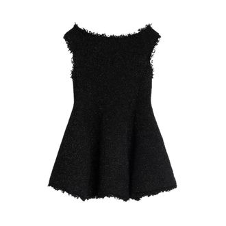 Celine Celine, Dames, Jurken, Zwart, Maat: S Leer