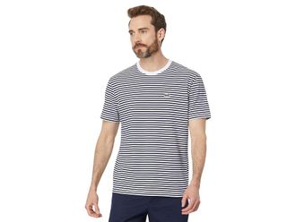 Lacoste Short Sleeve Classic Fit Stripped Crew Neck T-Shirts Shirt Mens T Shirt Narcissus/Blizzard/Cement : 7 (2XL), Cotton