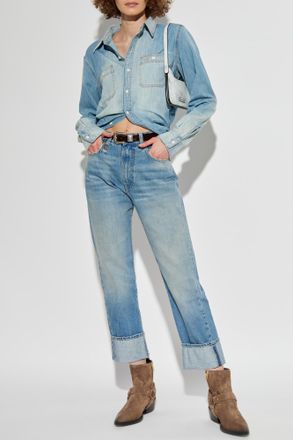 R13 Jeans With Logo, Womens, Blue