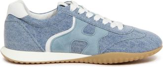 Hogan Olympia-Z Schoenen - Dames - Sneakers - Blauw - 39 1/2 EU - Leer - Schoenen