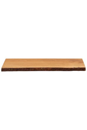 Schweberegal Aus Holz & Metall – Rechteckig, Rustikal, Mit Haken Für Wandmontage