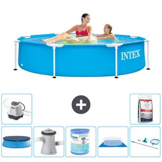 Intex Piscina Con Estructura Redonda - 244x51 Cm - 7-piezas S31436