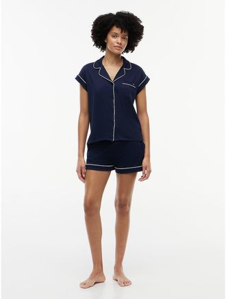 Tommy Hilfiger Womens Shirt & Short Sleep Set - Sky Captain - XL