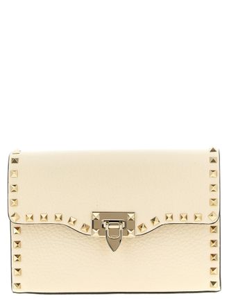 Valentino Garavani Rockstud Crossbody Bags White