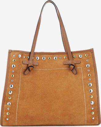 Gianni Chiarini Borsa in suede Marcella caramel