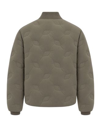 Daily Paper Clothing Wave-Quilted Padded Bomber Jacket - Gray