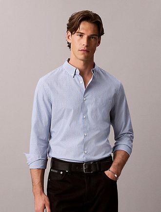 Calvin Klein Camisa Con Botones De Algod&oacute;n Oxford