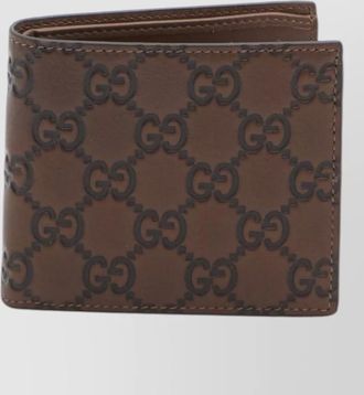Gucci gg emblem leather bifold wallet