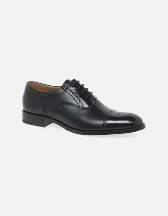 Loake Mens Woodstock Lace Up Half Brogues - Black - Size: 10.5