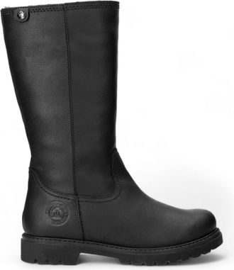 Panama Jack Womens Black Bambina B60 Leather High Boots