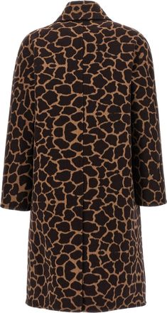 Max Mara Womens Brown Virgin Wool Coat Clothing