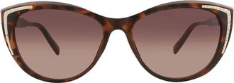 Guess Brown Gradient Cat Eye Ladies Sunglasses GO00006 52F 56