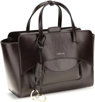 Hidesins Womens Flap Medium Handbag Burnt Calf Leather Bos Taurus Handbags Hand Bags