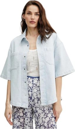 IVY OAK Erica Denim Shirt - Dames - Spijkeroverhemden - Blauw - XL - Denim - Overhemden