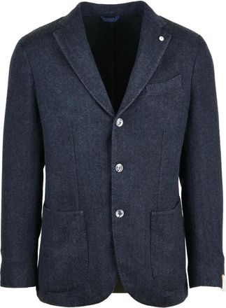 L.B.M. 1911 L.b.m. 1911, Jassen, Heren, Blauw, L, Kasjmier, Blazer Stondato