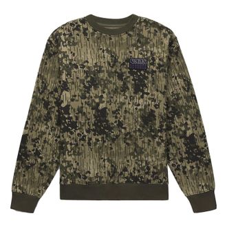 Vans Rain Camo Crew Sweatshirt Green VN0008UKCBI