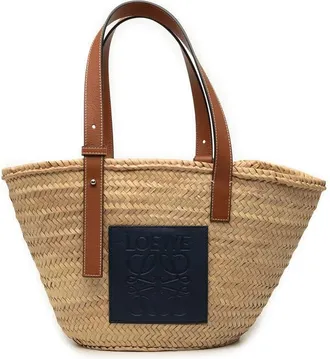 Loewe Pre-owned Loewe Small Raffia Anagram Basket Tote Ladies 2ZMU78WG13ZEEGON