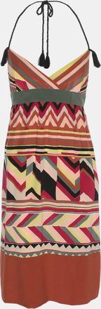 M Missoni Multicolor Printed Silk Mini Dress