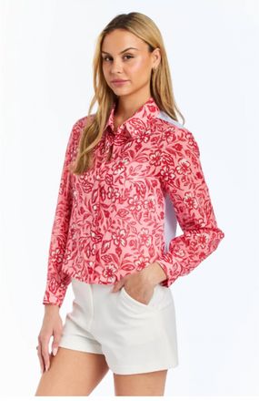 Drew Alexa C Blouse In Strawberry