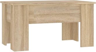 vidaXL Mesa De Centro Madera De Ingenier&iacute;a Roble Sonoma 79x49x41 Cm Vidaxl