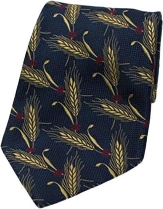 Chanel Pre-owned Silk home-office - Heren - Vintage Accessoires - Blauw - ONE Size - Vintage
