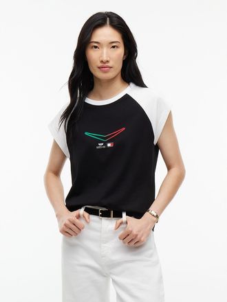 Tommy Hilfiger Womens Tommy x Cadillac F1 Team Mexico T-Shirt - Black - XL
