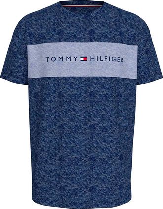 Tommy Hilfiger Mens SS T-SHIRT BLOCK LOGO UM0UM03418, Blue, S