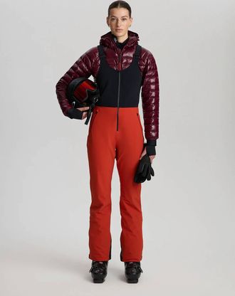 Aztech Mountain Top To Bottom Bib Pant In Sundown Orange