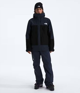 The North Face Thermoball Snow Triclimate Jacket In Summit Navy/black
