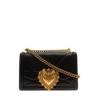 Dolce & Gabbana Dolce & Gabbana Devotion Shoulder Bag In Nappa Leather Matelasse