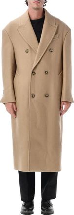 Ami Cappotto doppiopetto - - Coats - Uomo - Beige - S