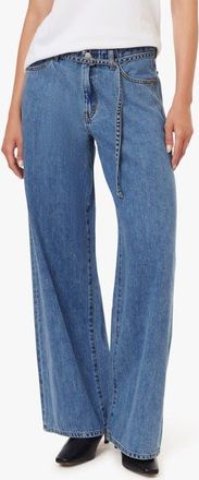Habitual Brynn Belted High Waist Ankle Wide Leg Jeans in Stinson at Nordstrom, Size 27