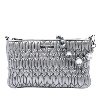 Miu Miu Borsa in Nappa Pre-owned - - Pre-owned - Donna - Grigio - ONE SIZE